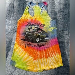 93. Ford Colortone Blue and Green Tank Top